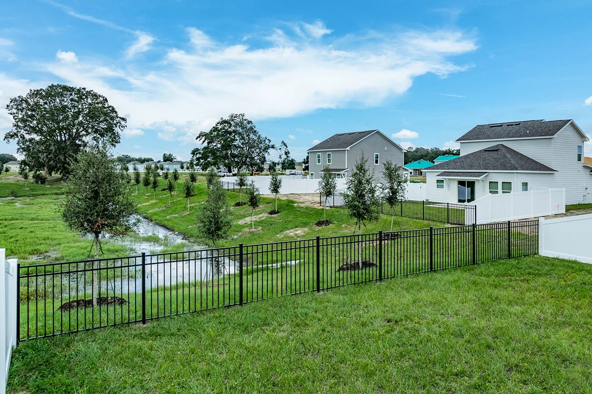Fenced single-family homes include 3 bedrooms (master-on-main) rentals Wildwood Landing